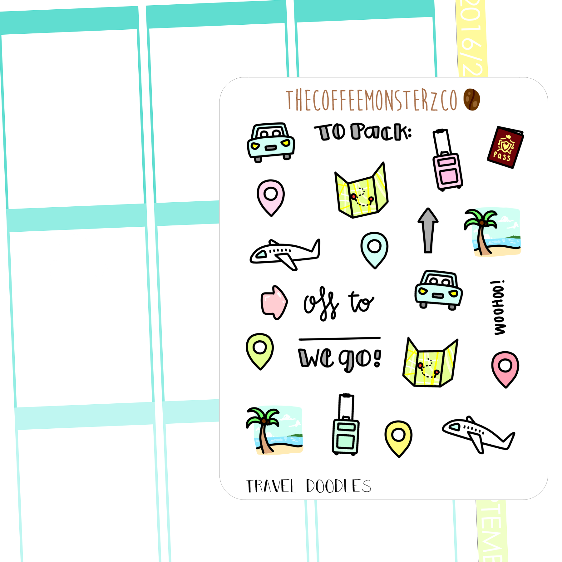Travel Doodles (FINAL STOCK)