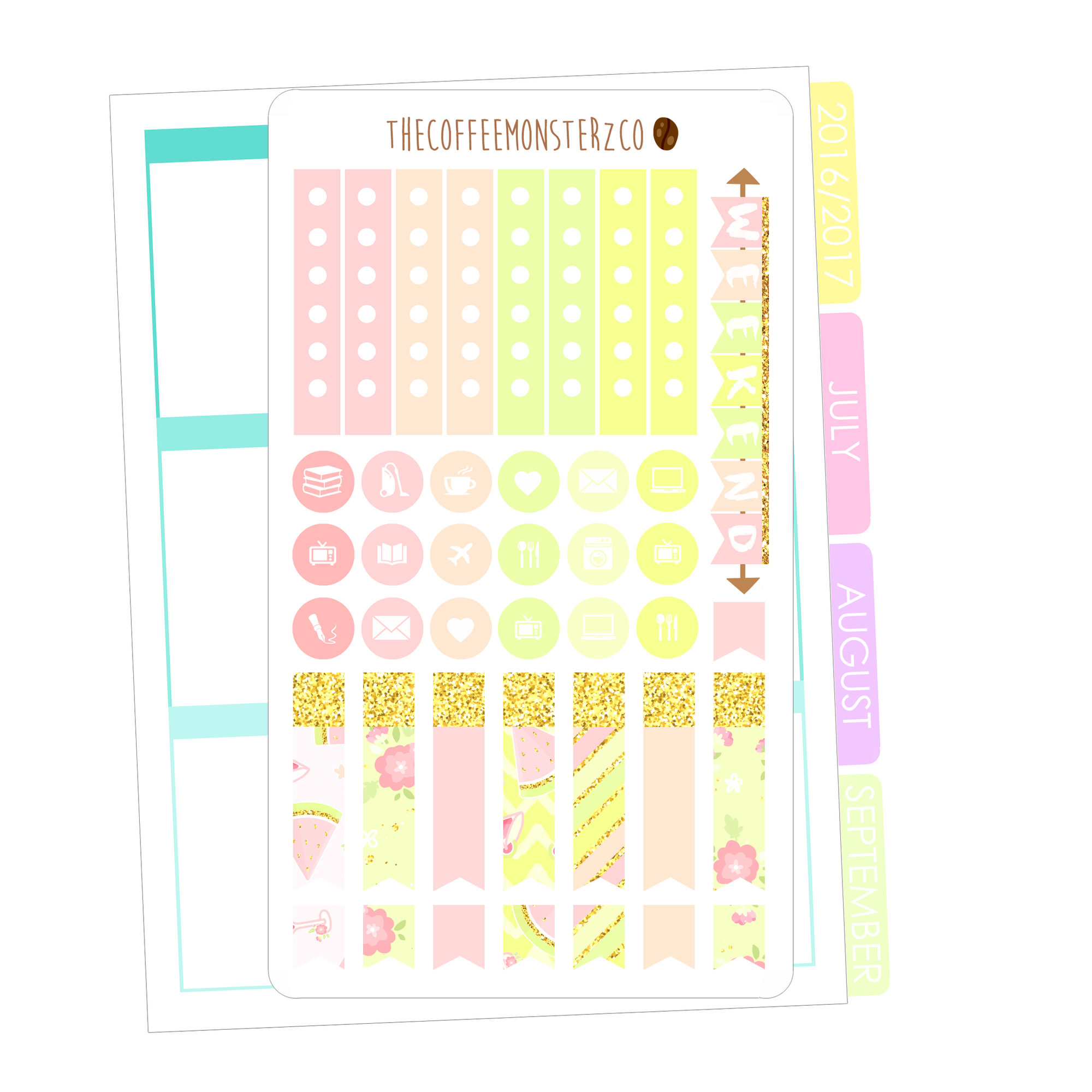 glitter melon full vertical kit, TheCoffeeMonsterzCo