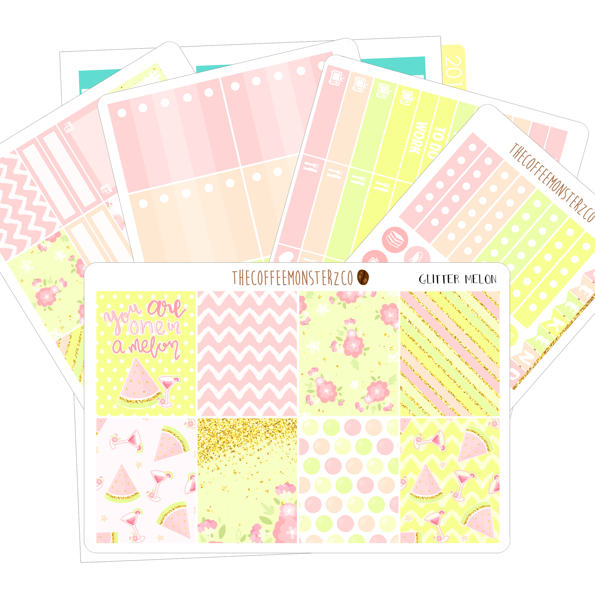 glitter melon full vertical kit, TheCoffeeMonsterzCo