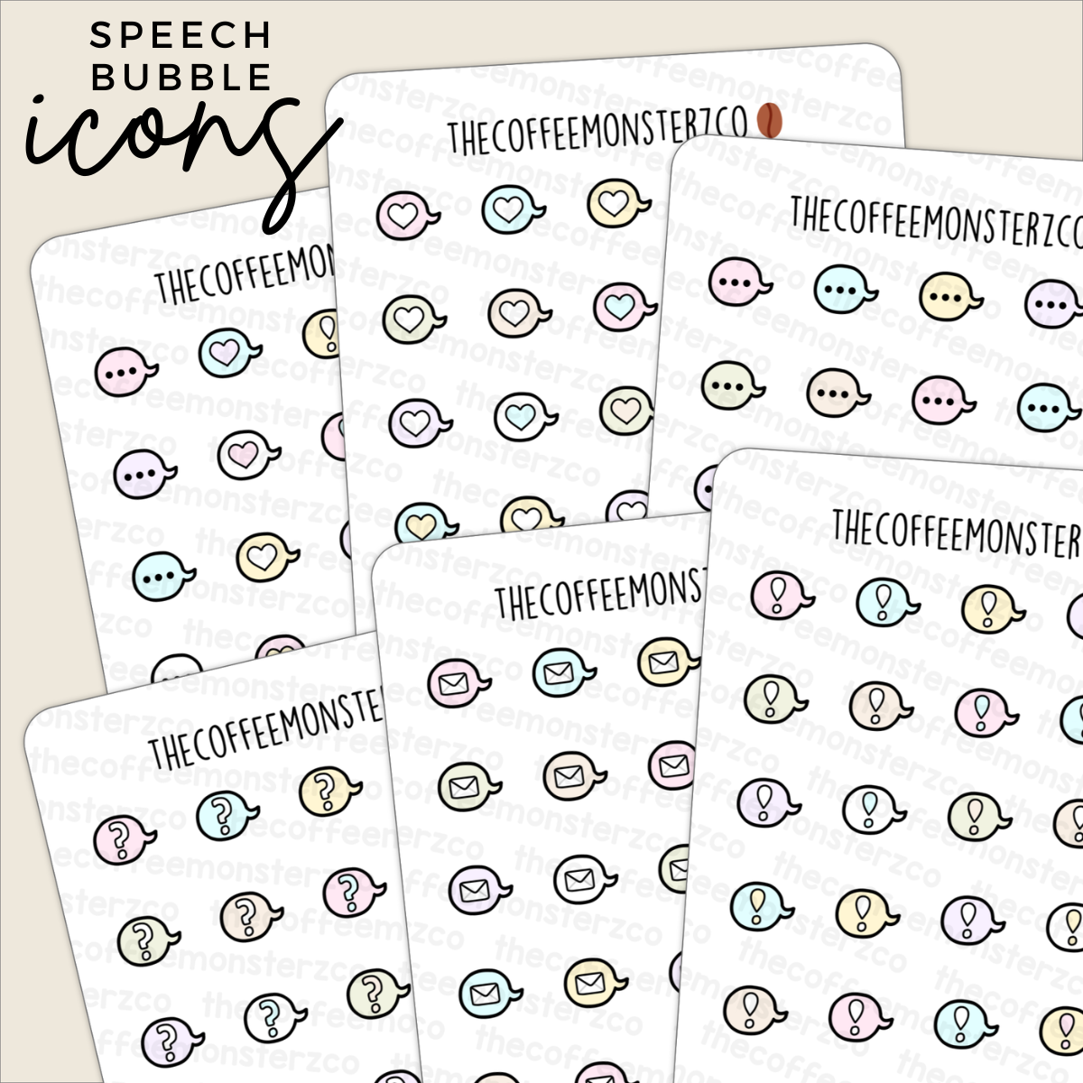 Speech Bubble FREE Printable Stickers for Bullet Journal