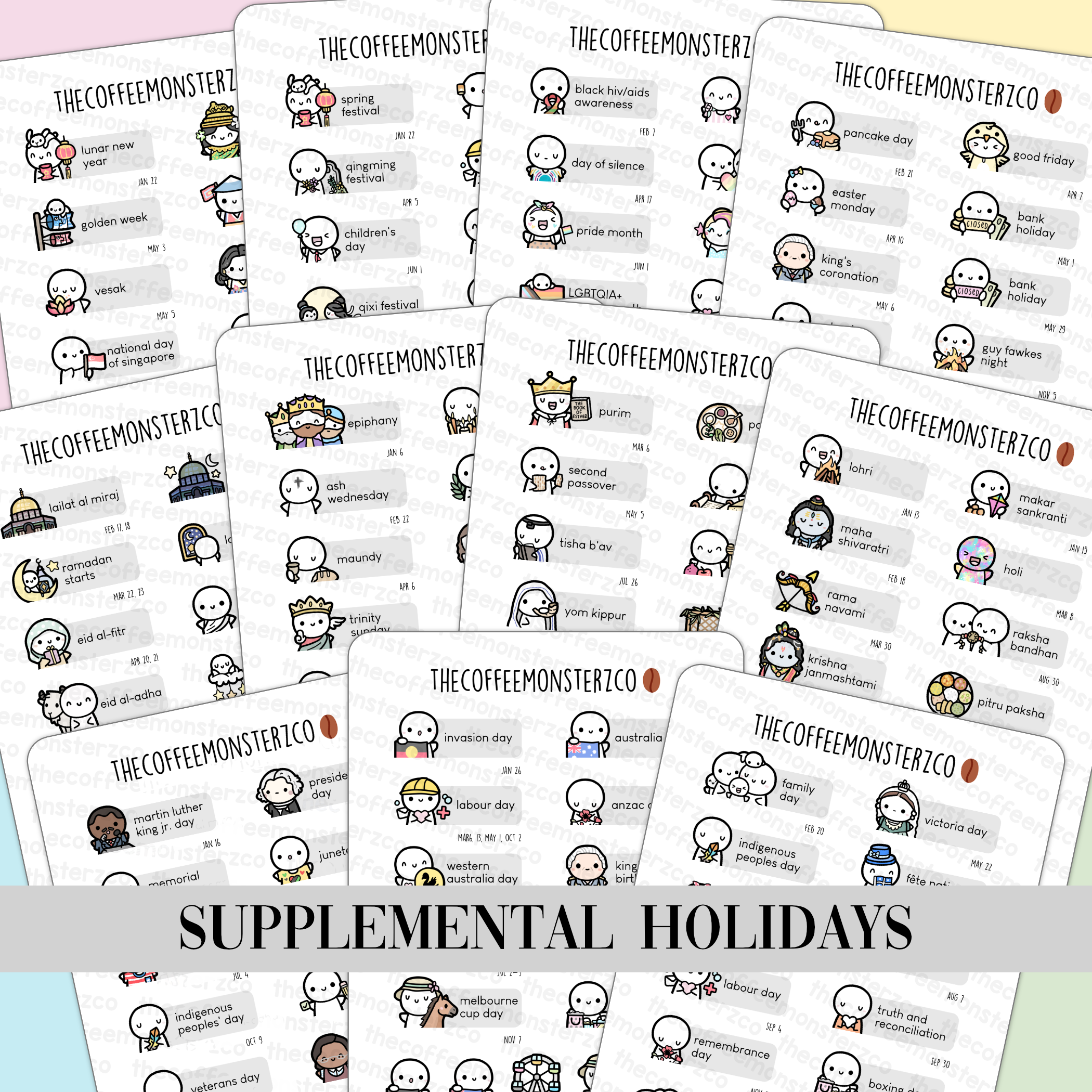 2023 Supplemental Holiday Stickers