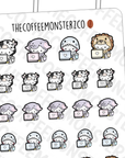 Summer Critters Working Emotis