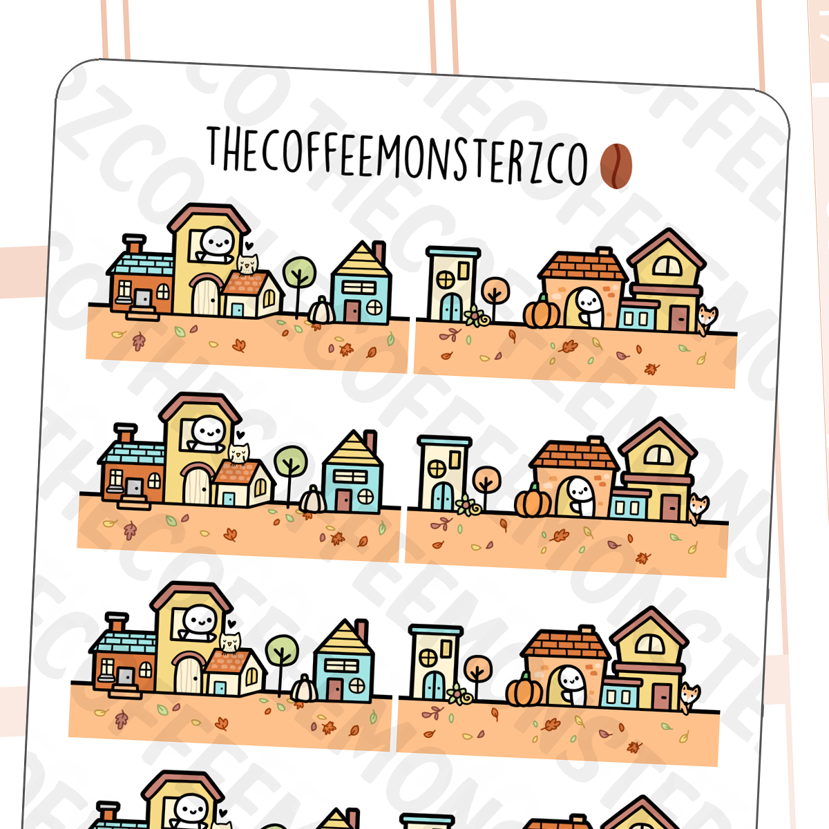 An Autumnal Neighbourhood (FINAL STOCK) - TheCoffeeMonsterzCo