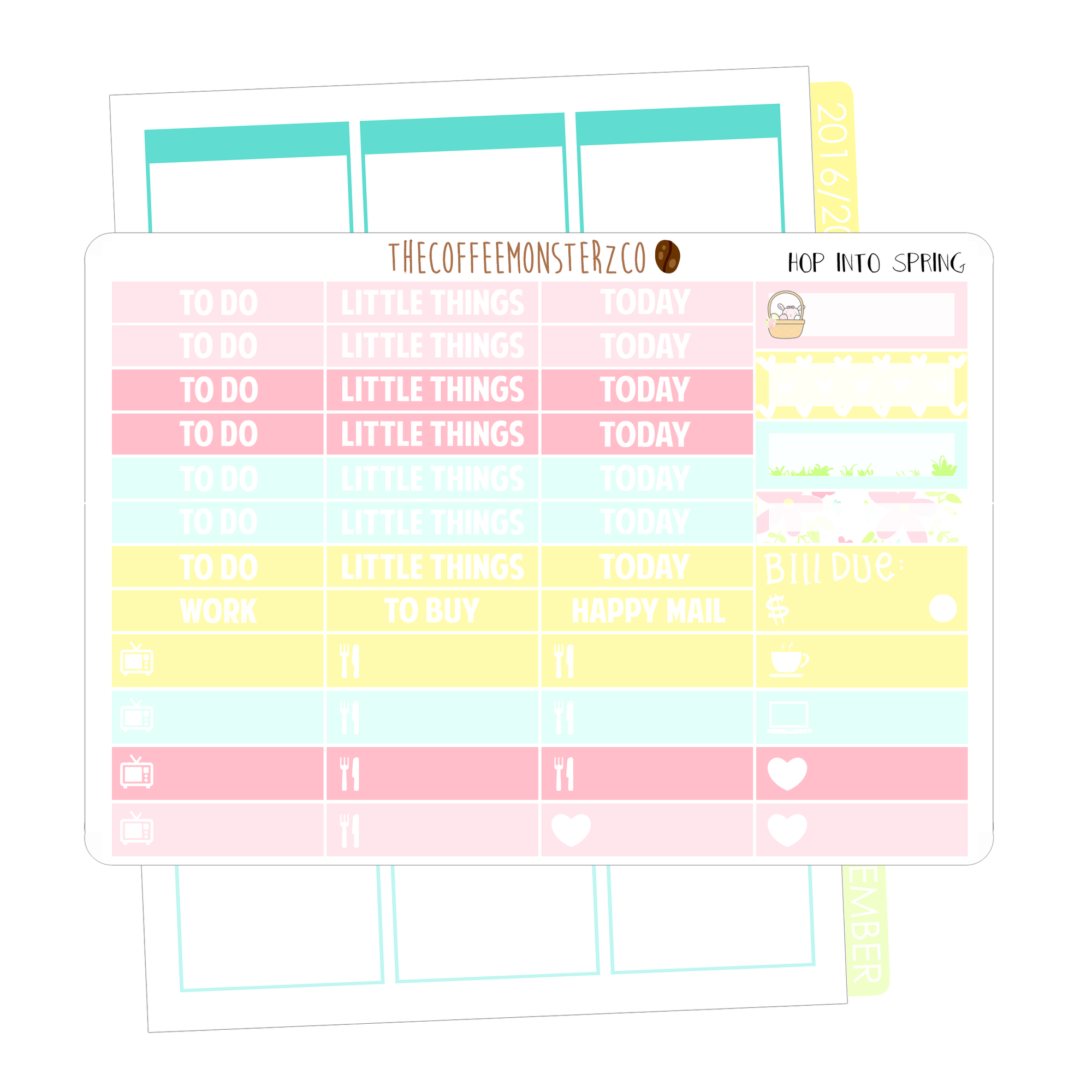 hop into spring full vertical kit, TheCoffeeMonsterzCo