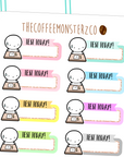 test today emoti labels, TheCoffeeMonsterzCo