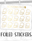 Foiled Laptop Emotis (GLOSSY), TheCoffeeMonsterzCo