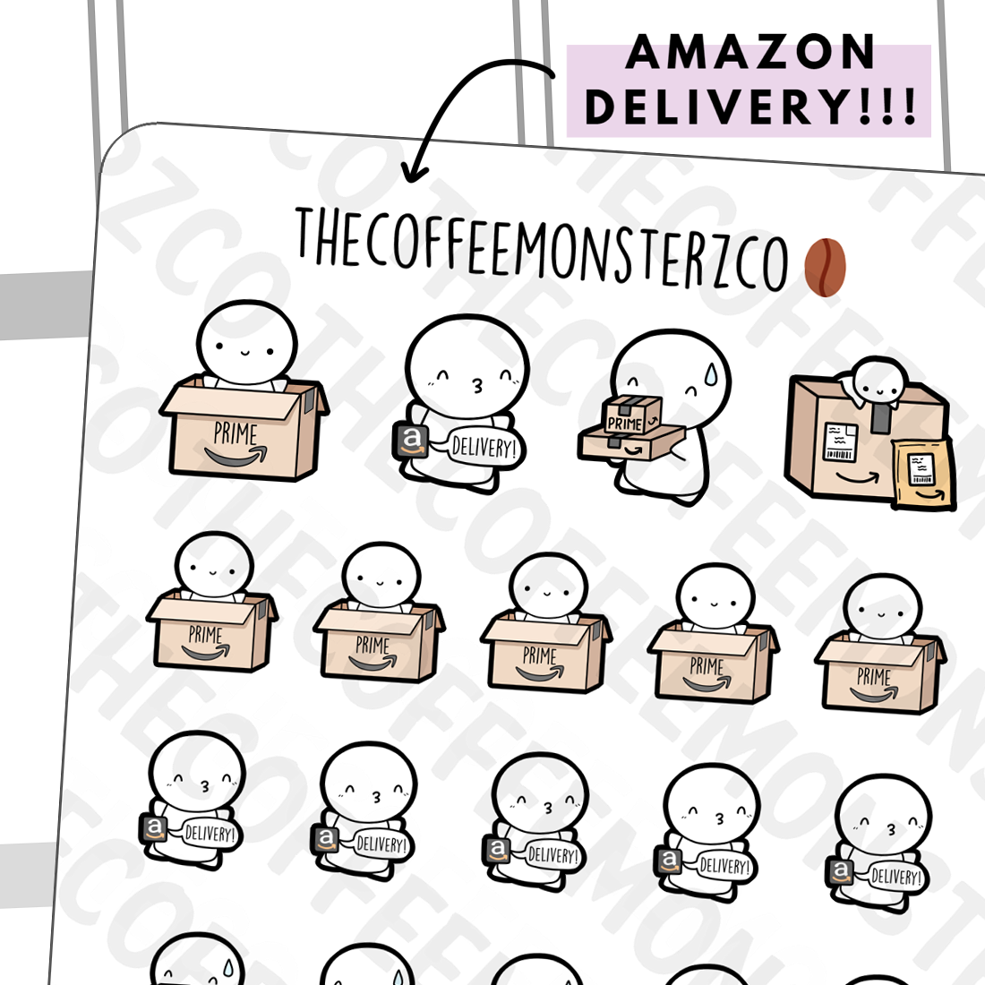 Amazon Prime Emotis - TheCoffeeMonsterzCo