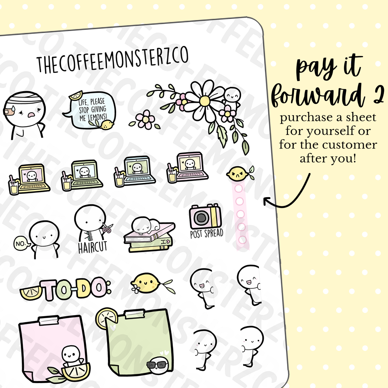 Thecoffeemonsterzco top Emoti Stamps Vol 2