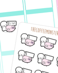 piggy bank emotis, TheCoffeeMonsterzCo