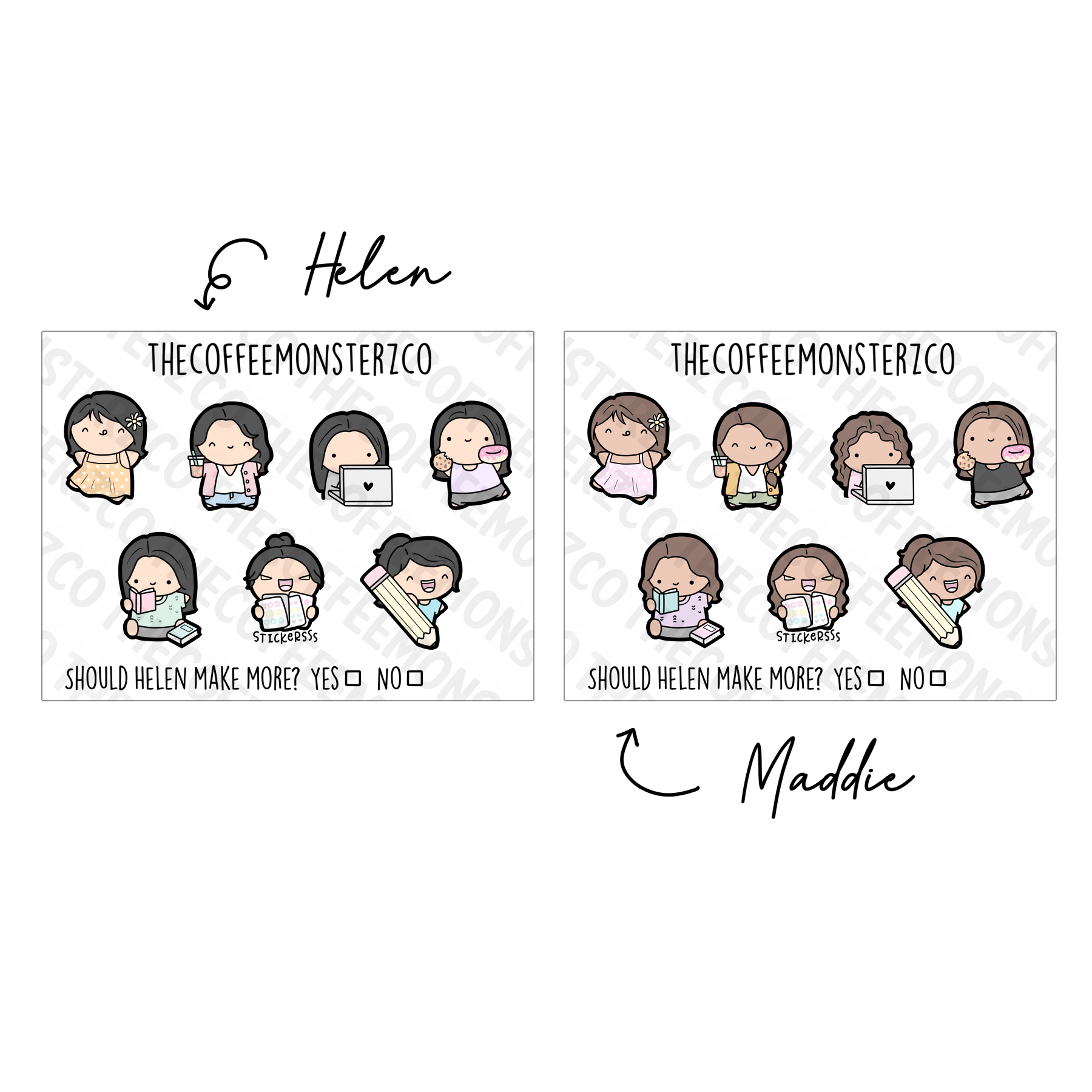 Tater Tots Stickers - TheCoffeeMonsterzCo
