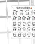 Shaving Time Emotis - TheCoffeeMonsterzCo