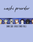 Dark Side Emoti Washi Tape - 15mm - TheCoffeeMonsterzCo