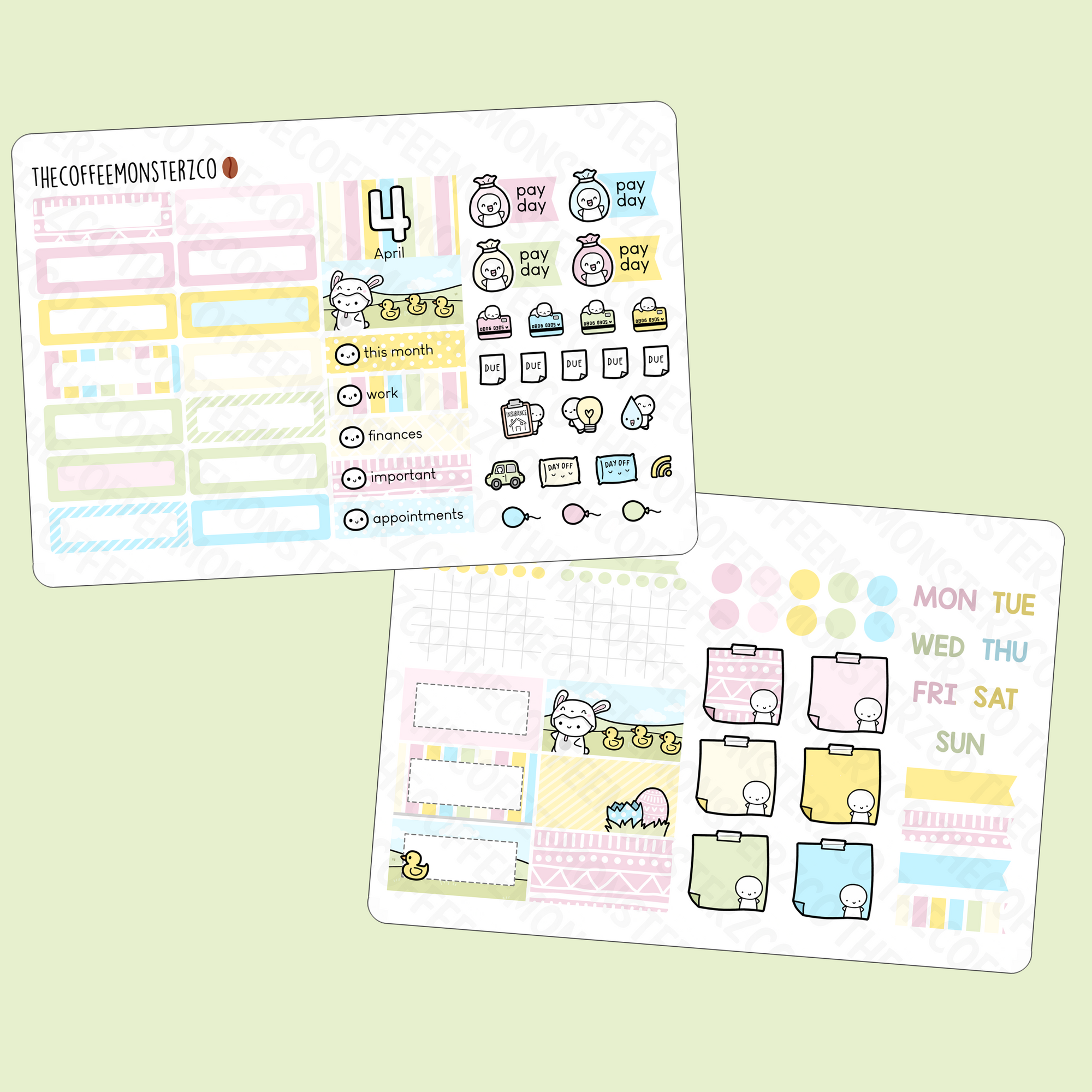 2022 Hobonichi Cousin Monthly Kits (first half)