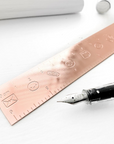 Rose Gold Metal Emoti Ruler