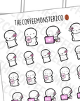Floral Emotis, TheCoffeeMonsterzCo