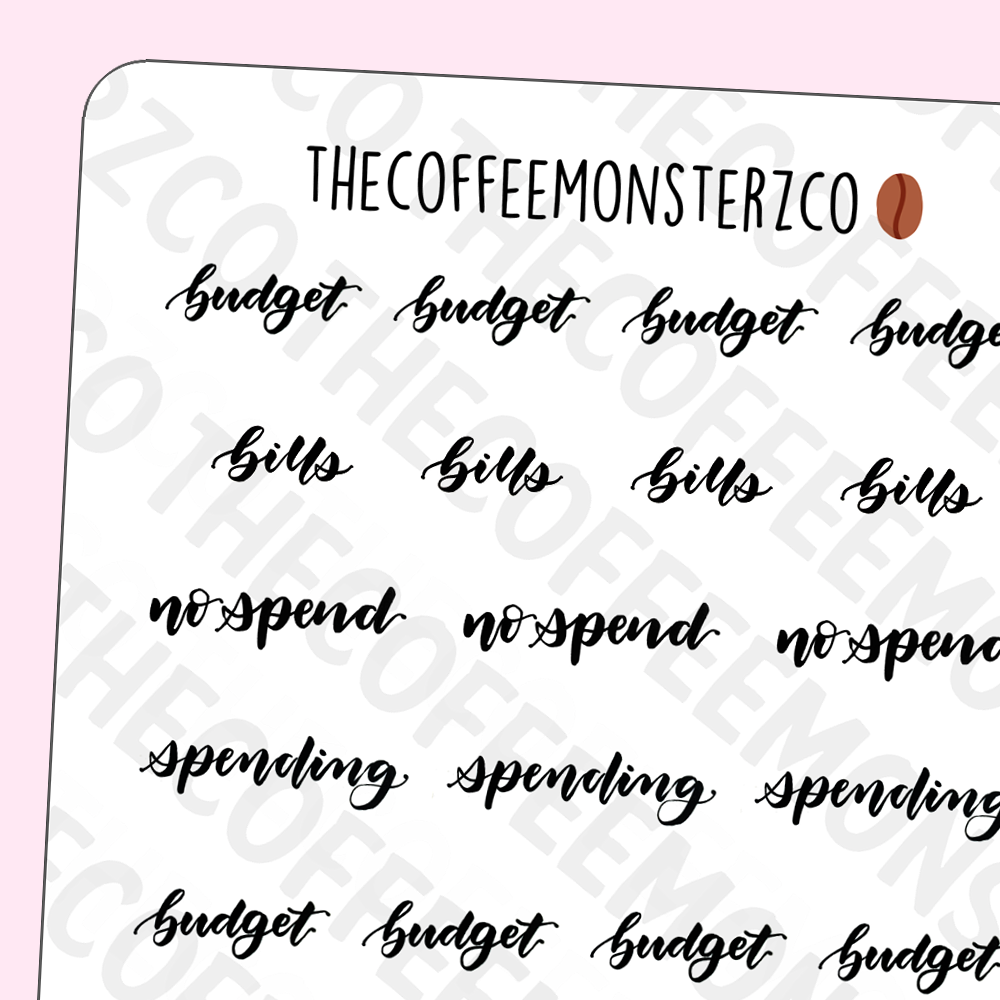 Helen&#39;s Lettering: Budget