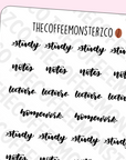 Helen's Lettering: School - TheCoffeeMonsterzCo