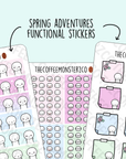 Spring Adventures Emotis Functional Stickers