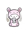 MISFIT Bunny Planner Vinyl Sticker (1 per customer)