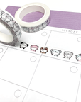 Animal Onesie Emoti Washi Tape - 10mm - TheCoffeeMonsterzCo