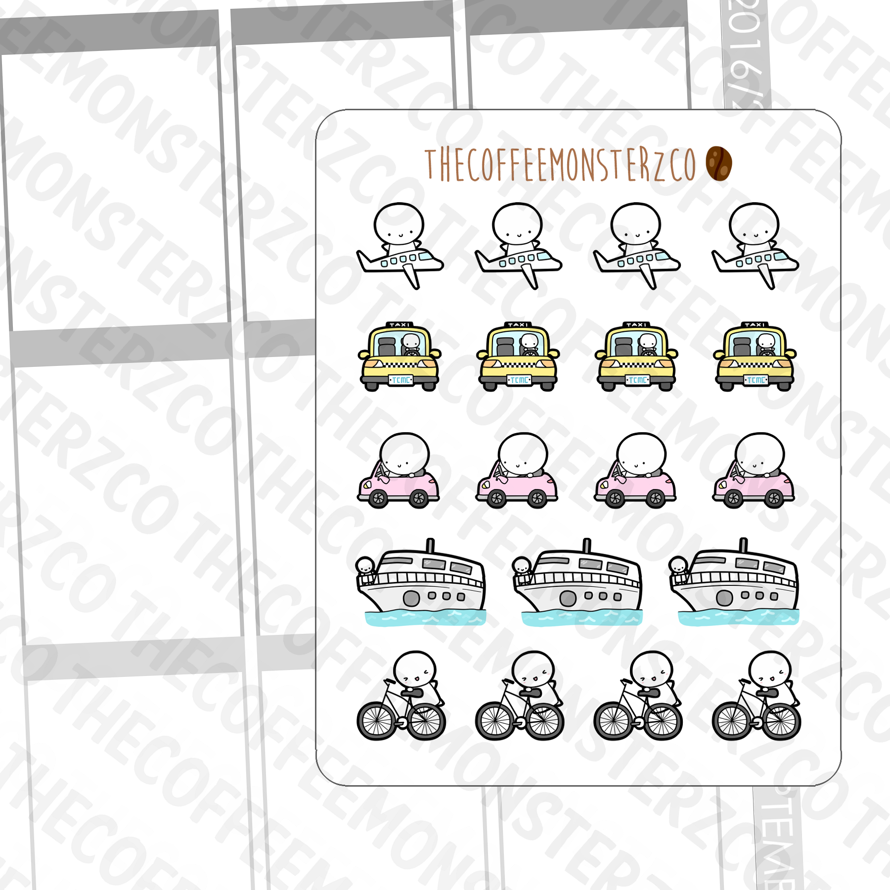 Transportation Emotis (FINAL STOCK)