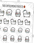 Bath Time Emotis - TheCoffeeMonsterzCo