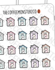 House Doodle Emotis - TheCoffeeMonsterzCo