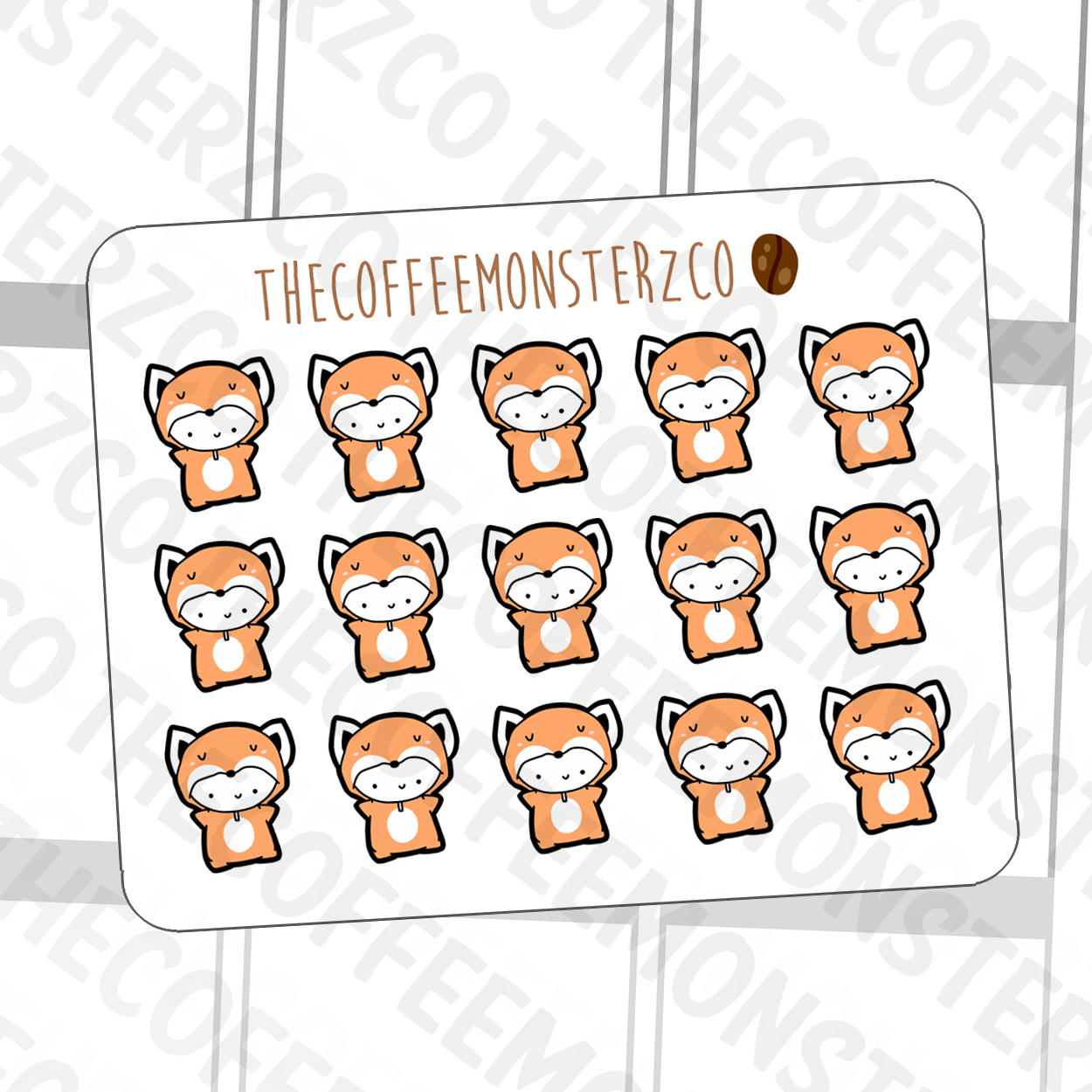 Fox Onesie Emotis, TheCoffeeMonsterzCo
