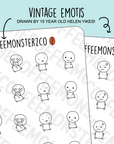 Vintage Emotis 1.0 - Limited Edition - TheCoffeeMonsterzCo