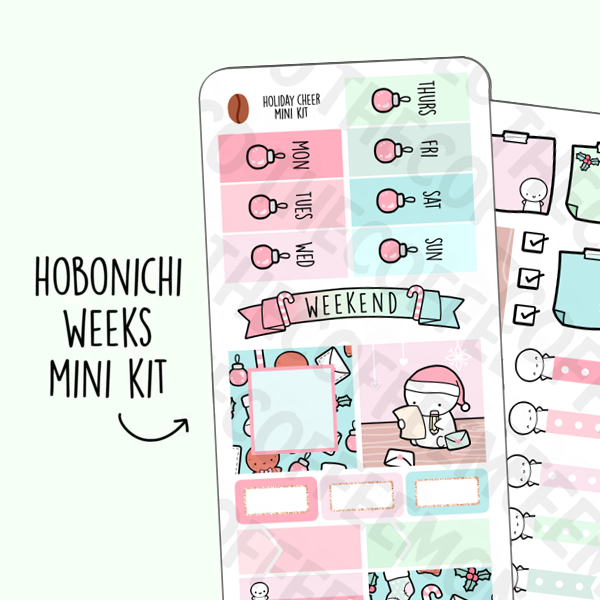 Holiday Cheer Hobonichi Weeks Kit