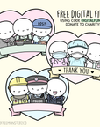 Essential Workers Emotis - DIGITAL FILES - TheCoffeeMonsterzCo