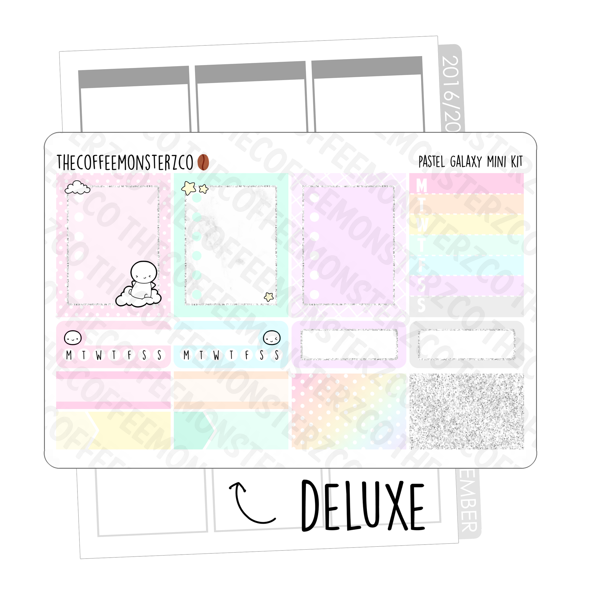 Pastel Galaxy Emoti Mini Kit, TheCoffeeMonsterzCo