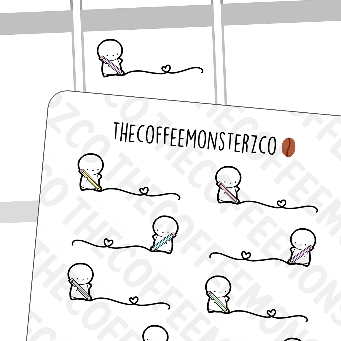 Doodling Emotis, TheCoffeeMonsterzCo