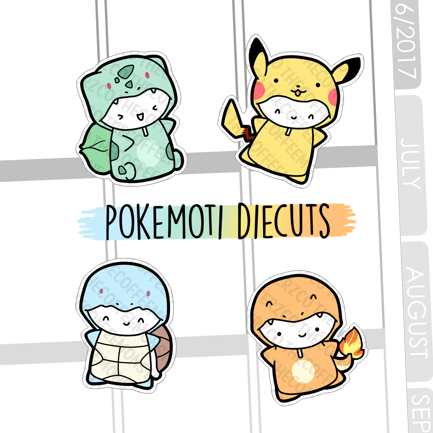 Pokemotis Die Cuts, TheCoffeeMonsterzCo