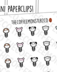 Onesie Head Mini Paperclips