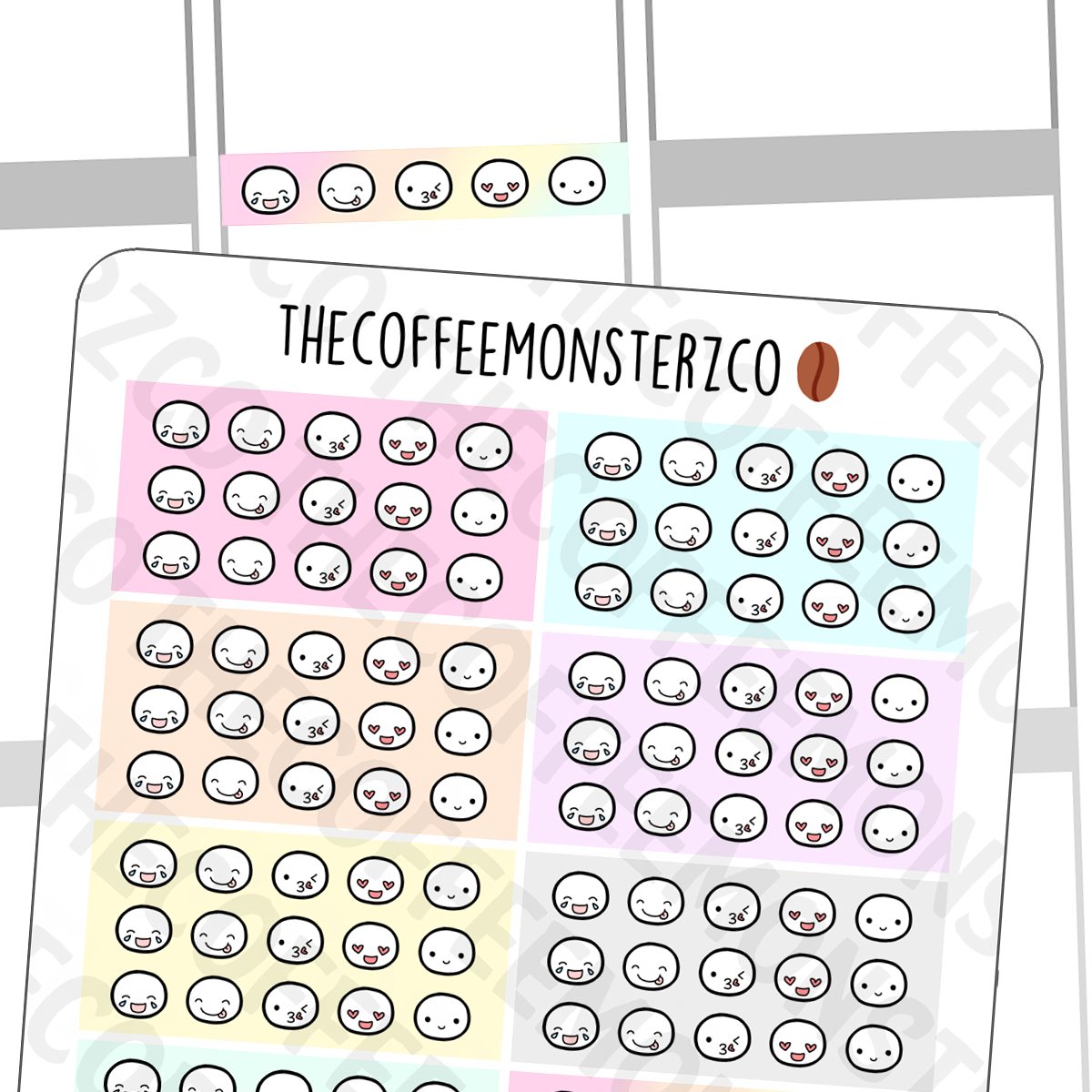 Pastel Galaxy Emoti HEADers, TheCoffeeMonsterzCo