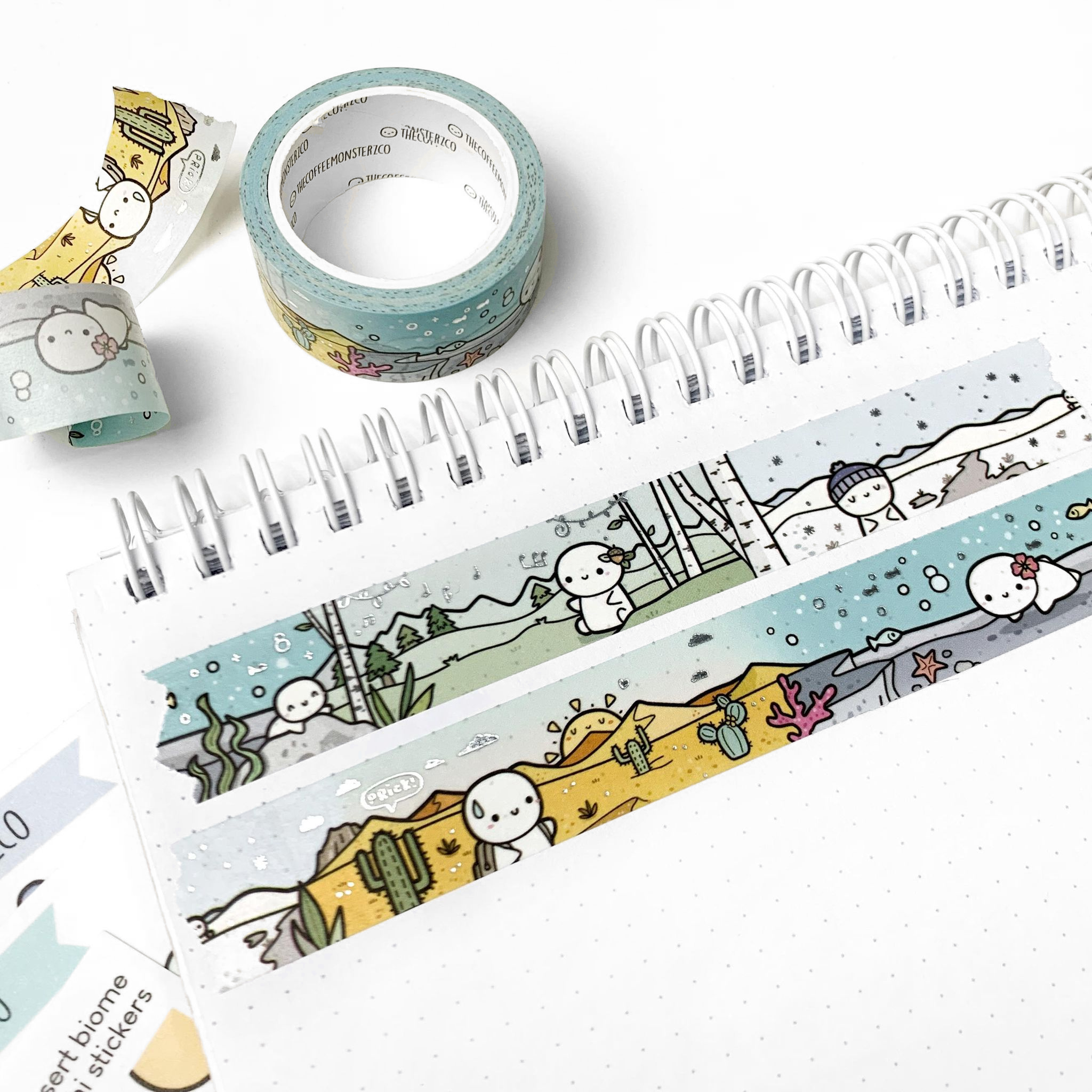 The Four Biomes Washi Tape - 18mm