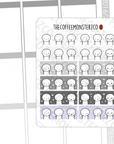 A Gloomy Day Emotis Functional Stickers (FINAL STOCK)
