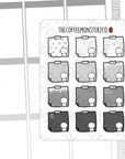 A Gloomy Day Emotis Functional Stickers (FINAL STOCK)