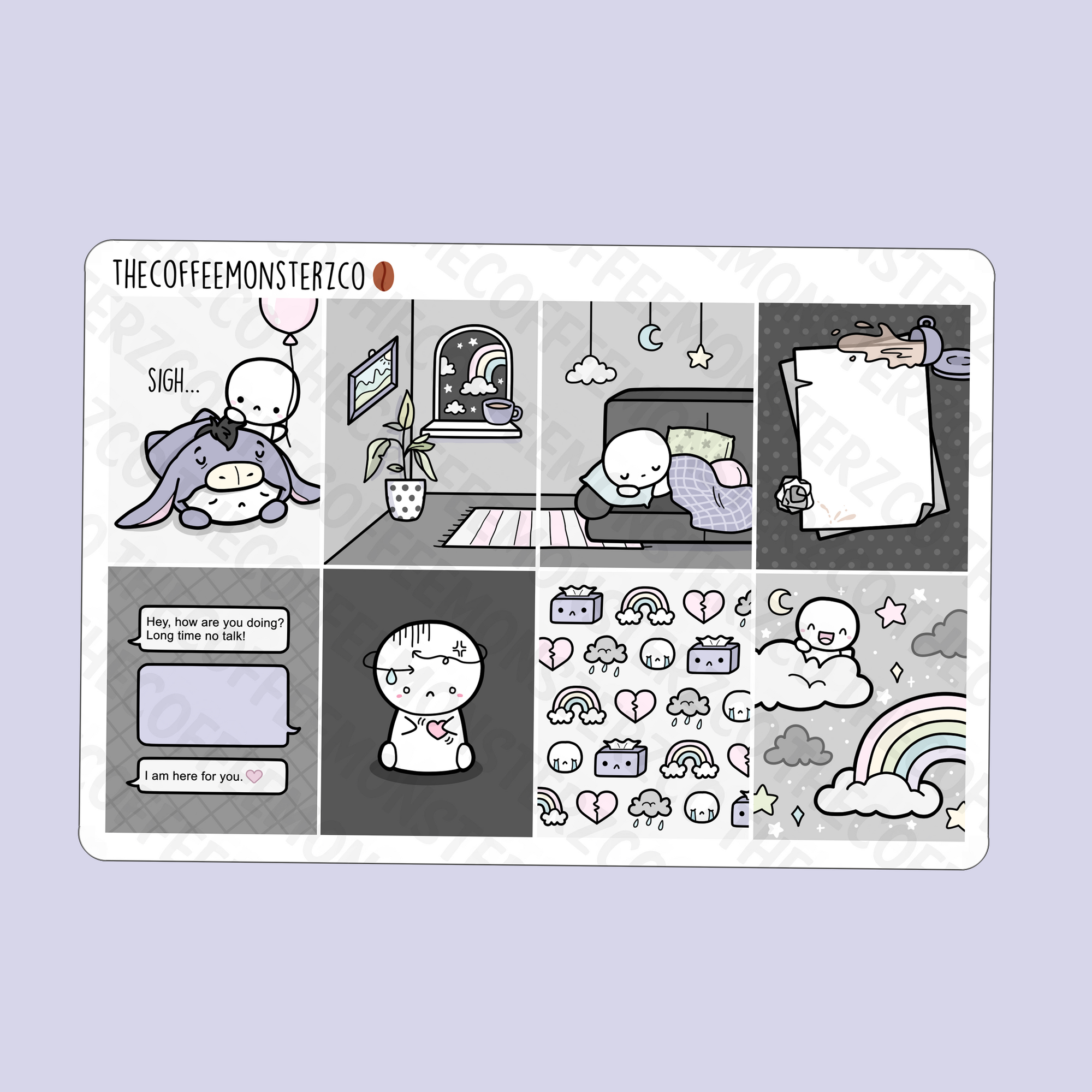 A Gloomy Week Emotis Mini Kit