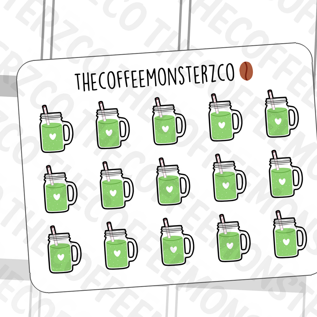 Green Juice Doodles #RabbitLife, TheCoffeeMonsterzCo