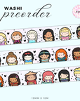 Princess Party 2.0 Washi Tape - 15mm (1 per customer)