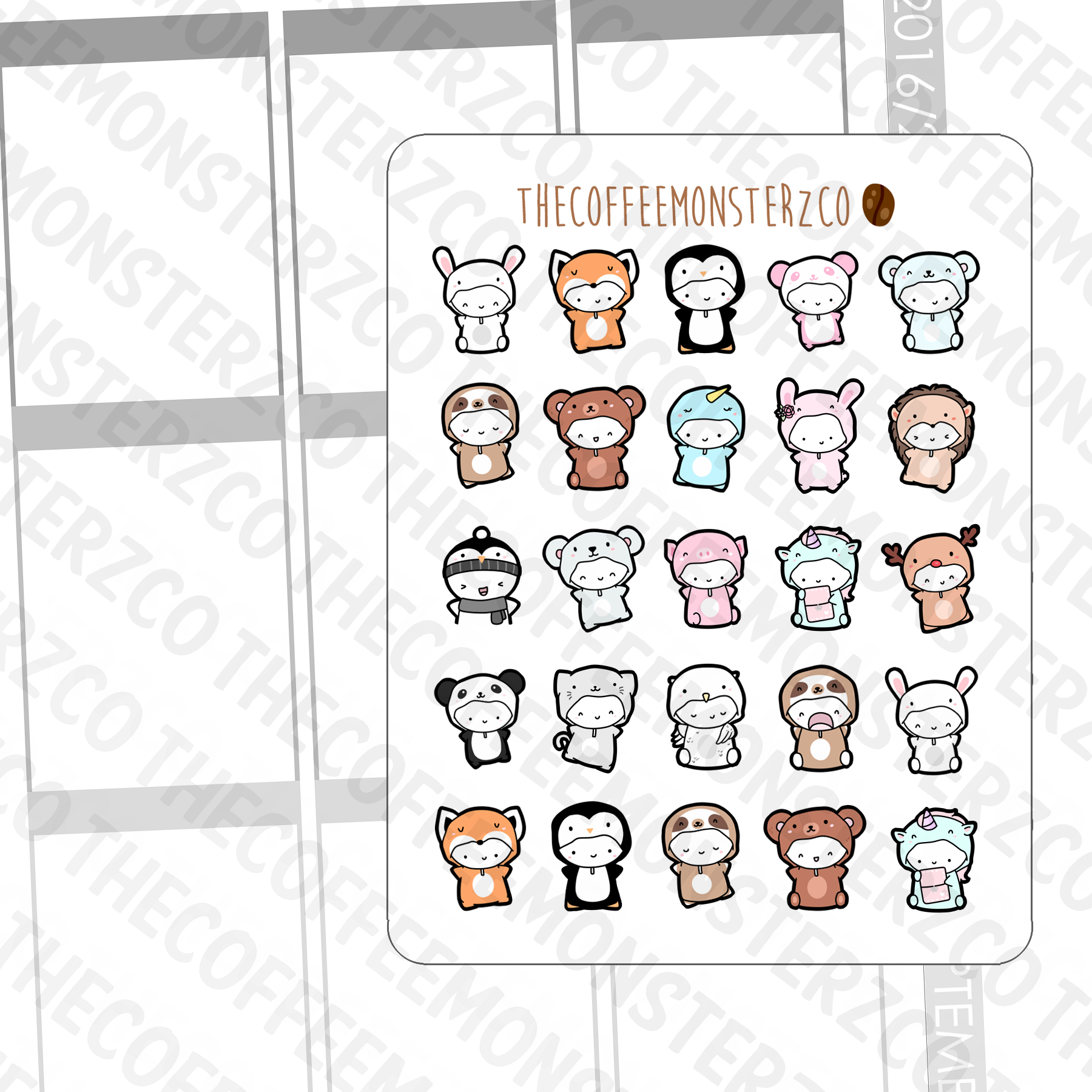 Animal Onesie Sampler 2018, TheCoffeeMonsterzCo