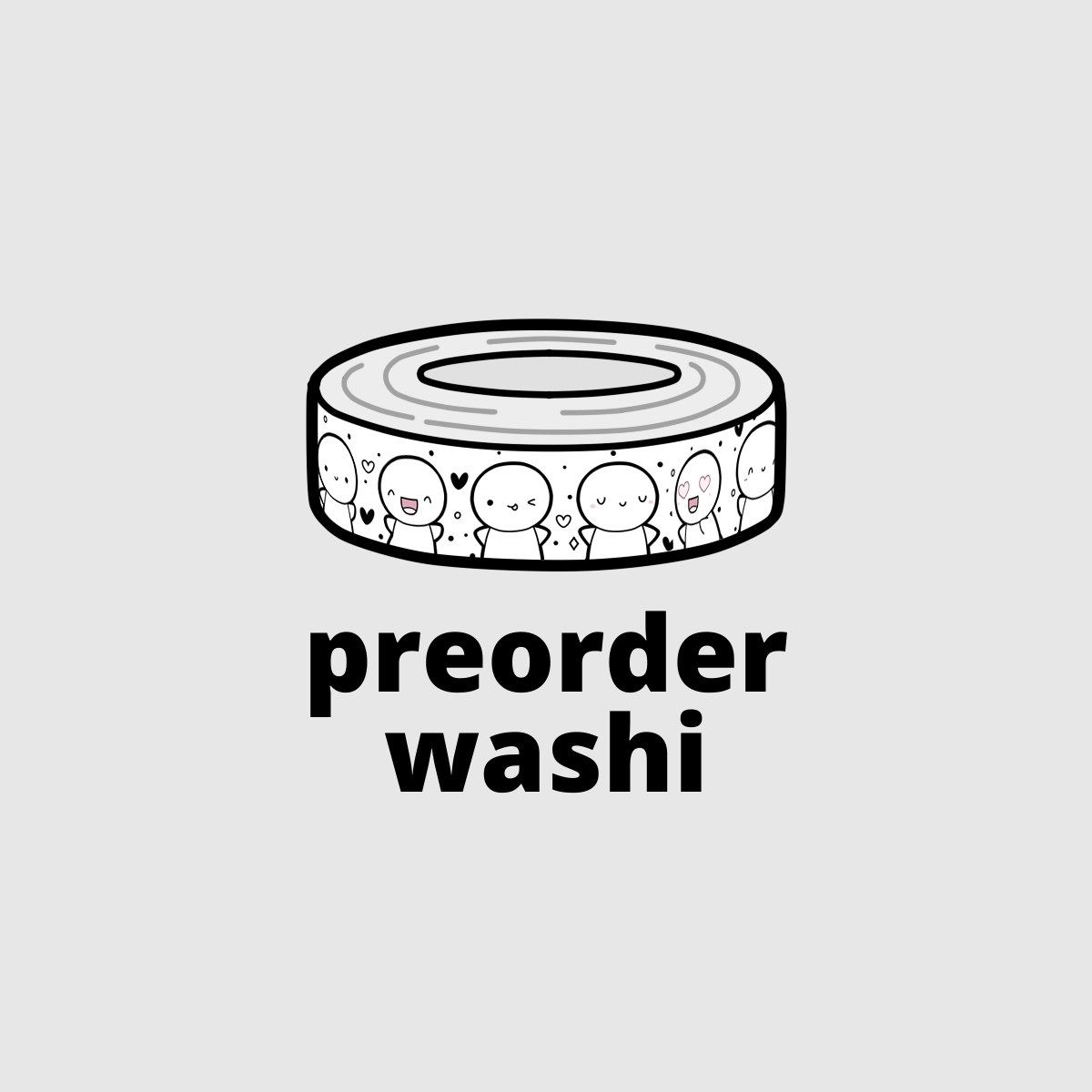 Classic Emotis Washi Tape - 15mm