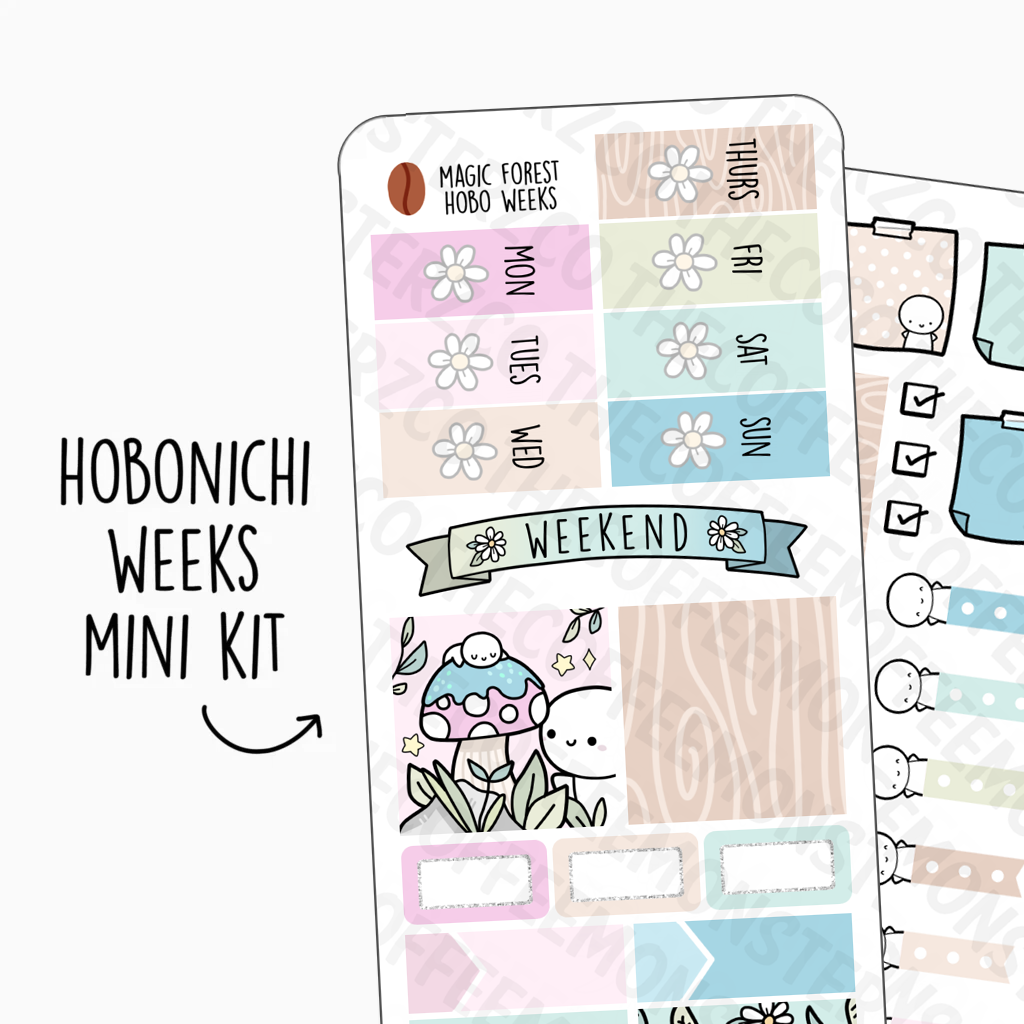 Sakura Blossom Hobonichi Monthly Planner Sticker kit