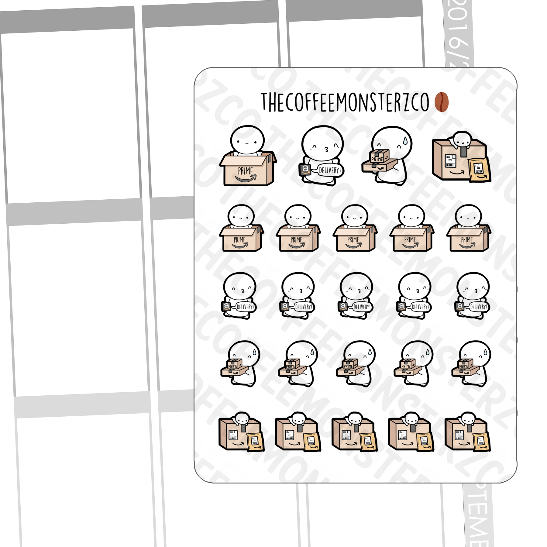 Amazon Prime Emotis - TheCoffeeMonsterzCo