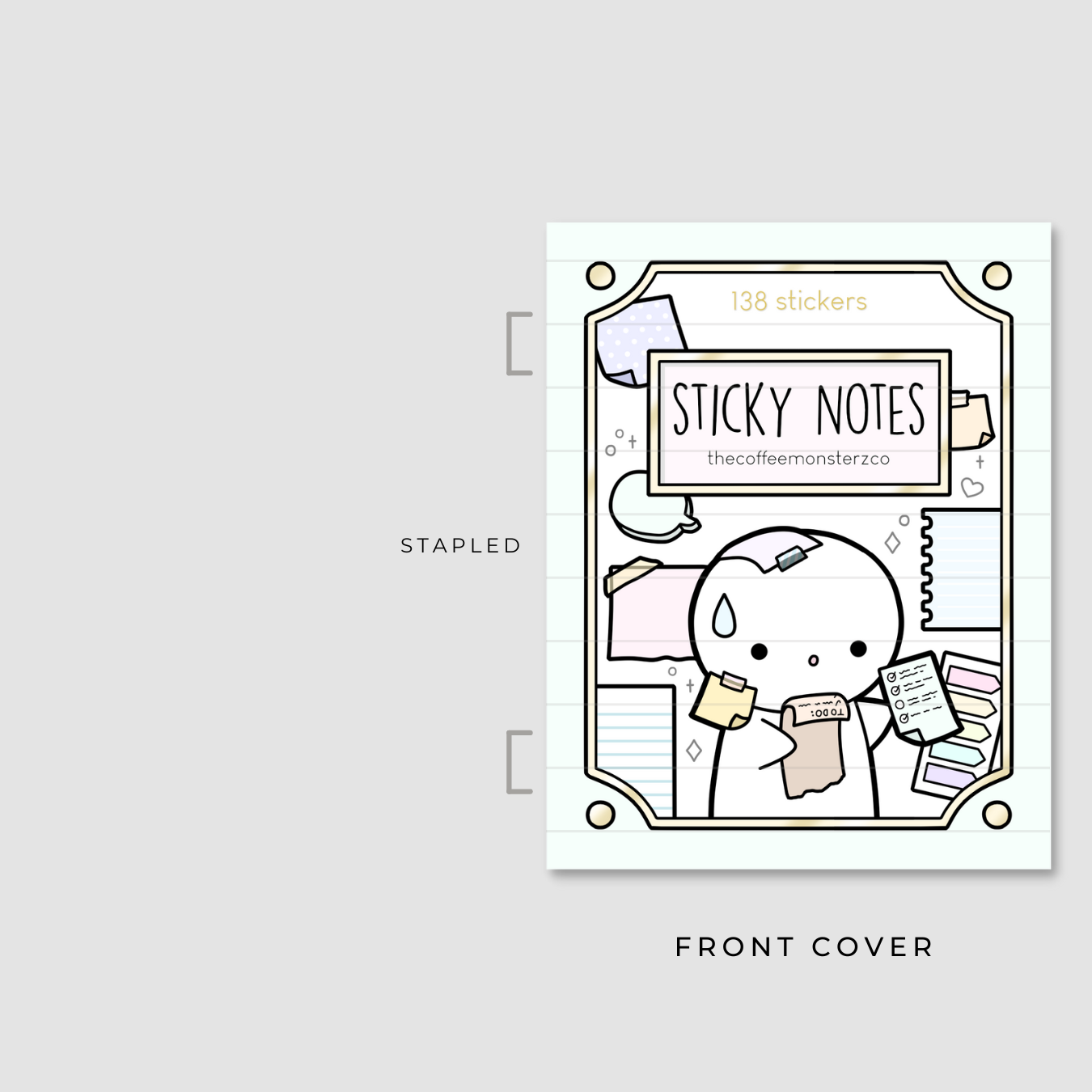 PREORDER Sticker Binder - Planner Supplies Cover – TheCoffeeMonsterzCo