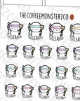 Cleaning Ninja Emotis - TheCoffeeMonsterzCo