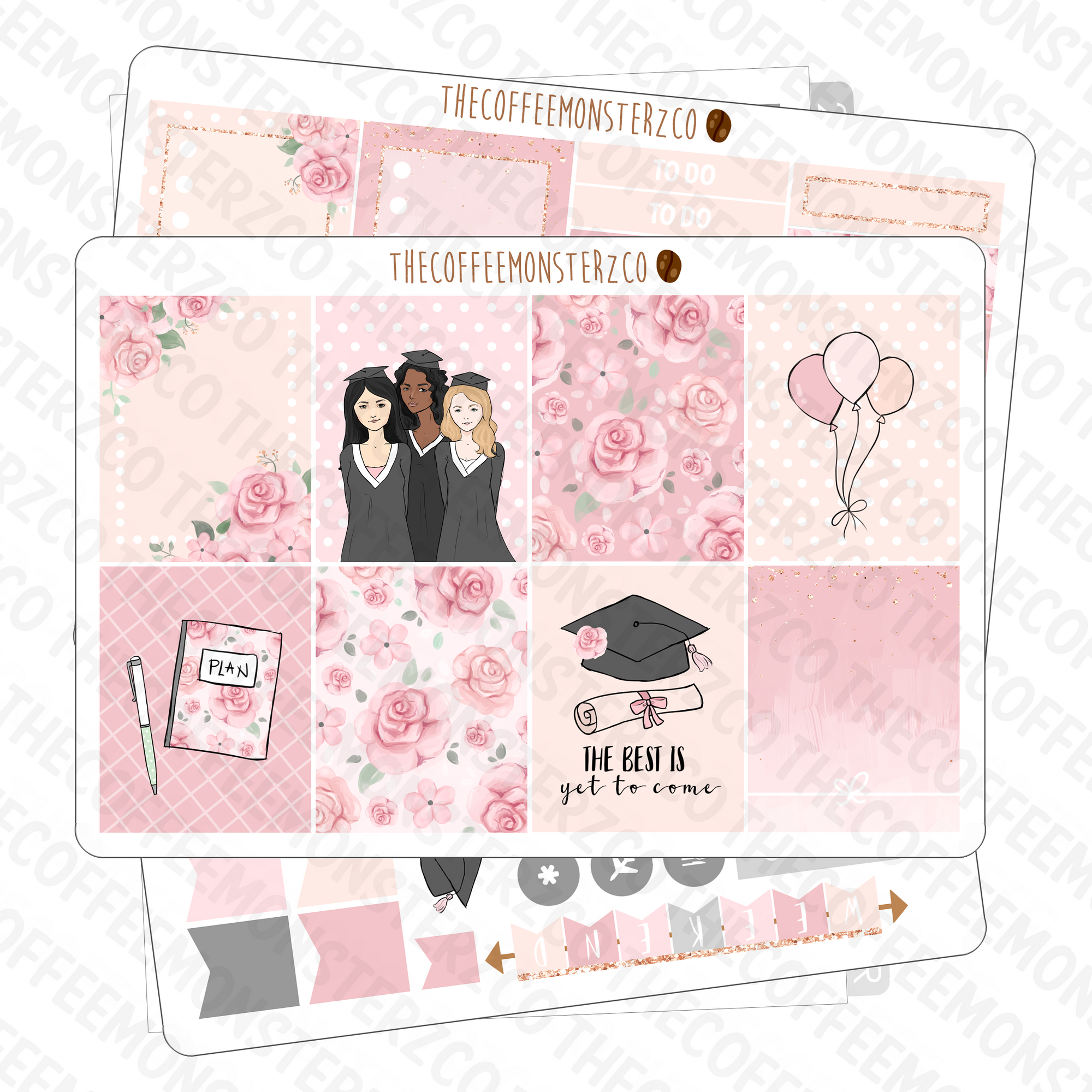Graduation Day - MINI kit (3 page), TheCoffeeMonsterzCo