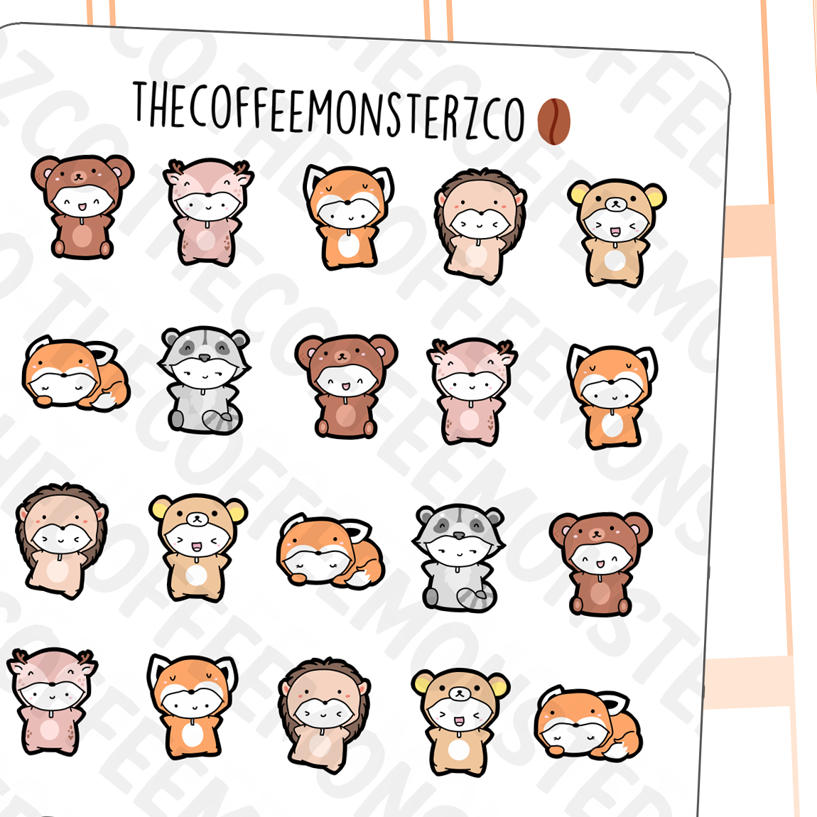 Fall Critters Onesies Sampler, TheCoffeeMonsterzCo